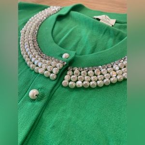 Kate Spade Cardigan With Jeweled Neck